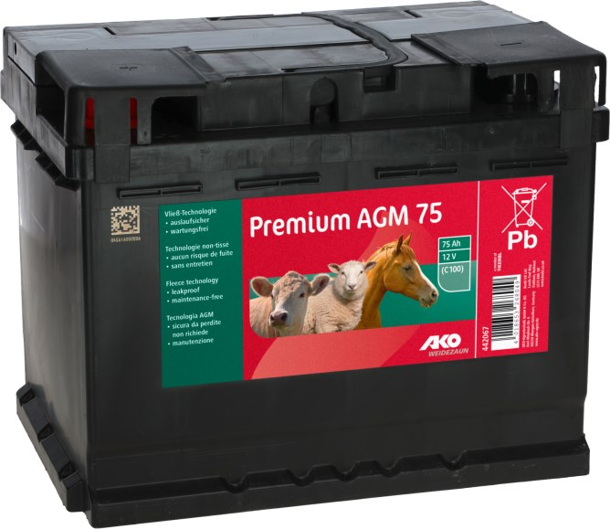 Premium Turbo Batterie AGM 12V/100Ah - 353x175x190 - Agro-Équipements